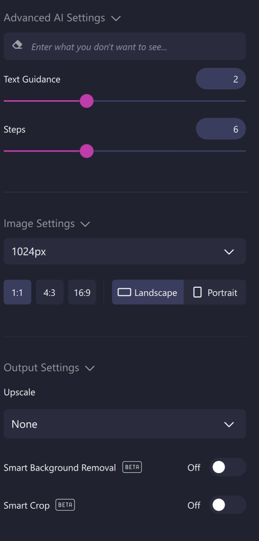 Easy to use slider controls