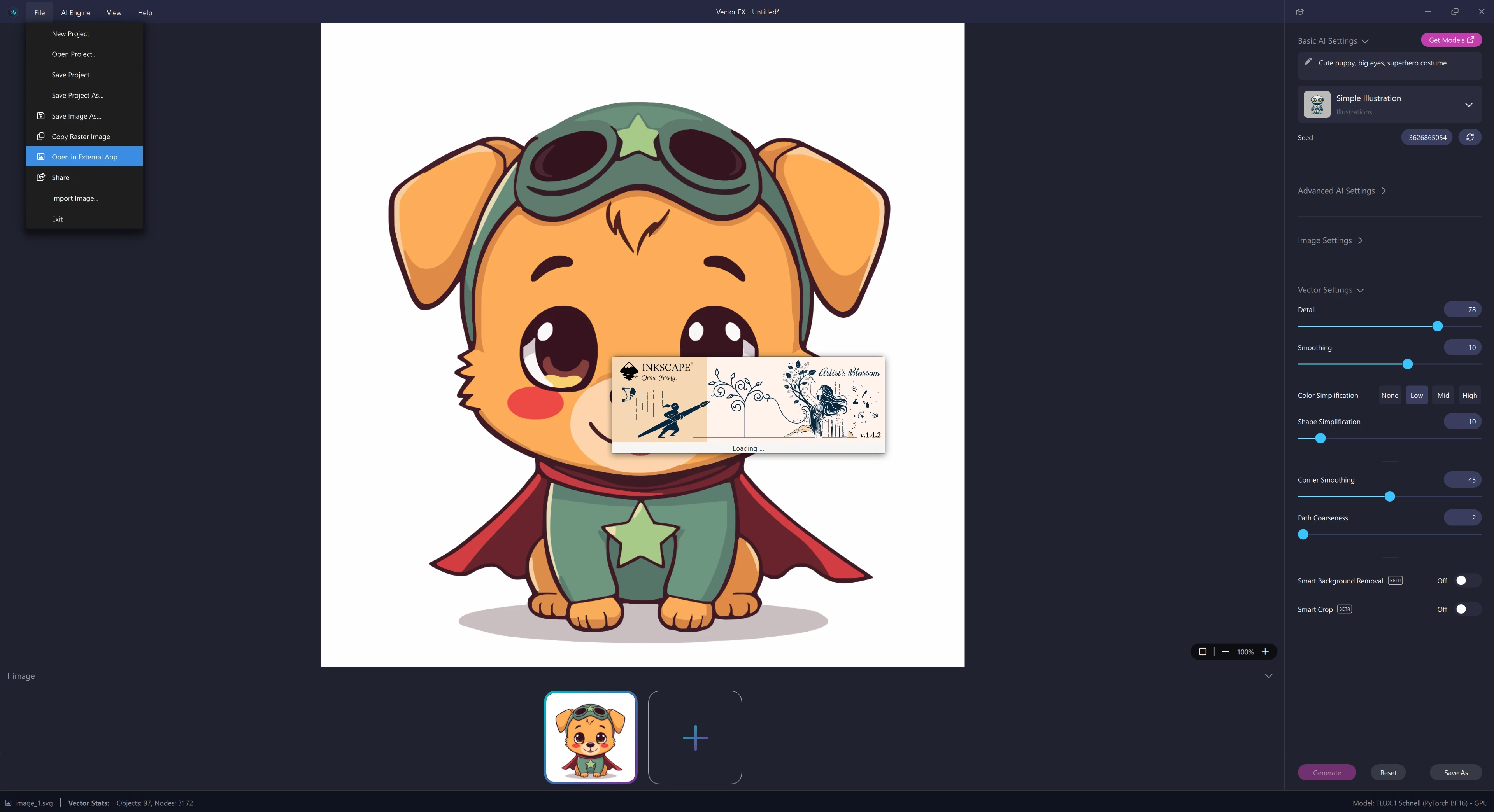 Share and open in external apps
