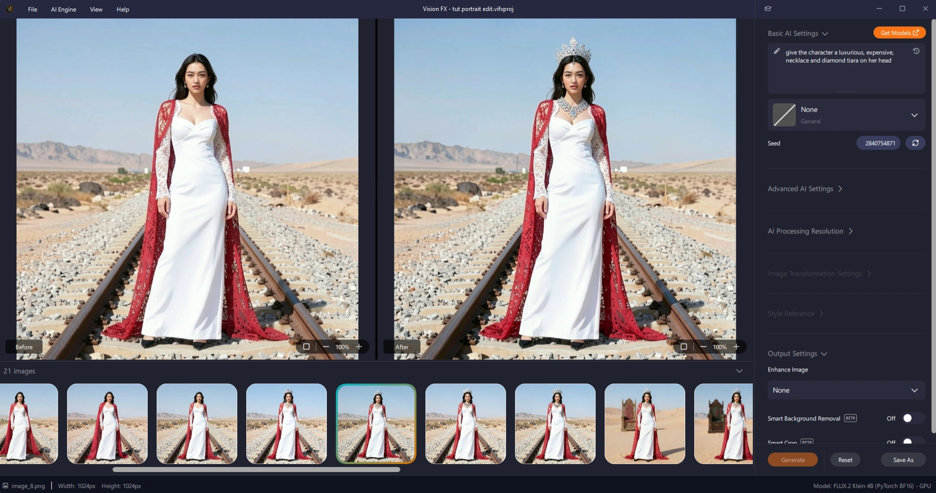 Vision FX UI - Addition details added to an image