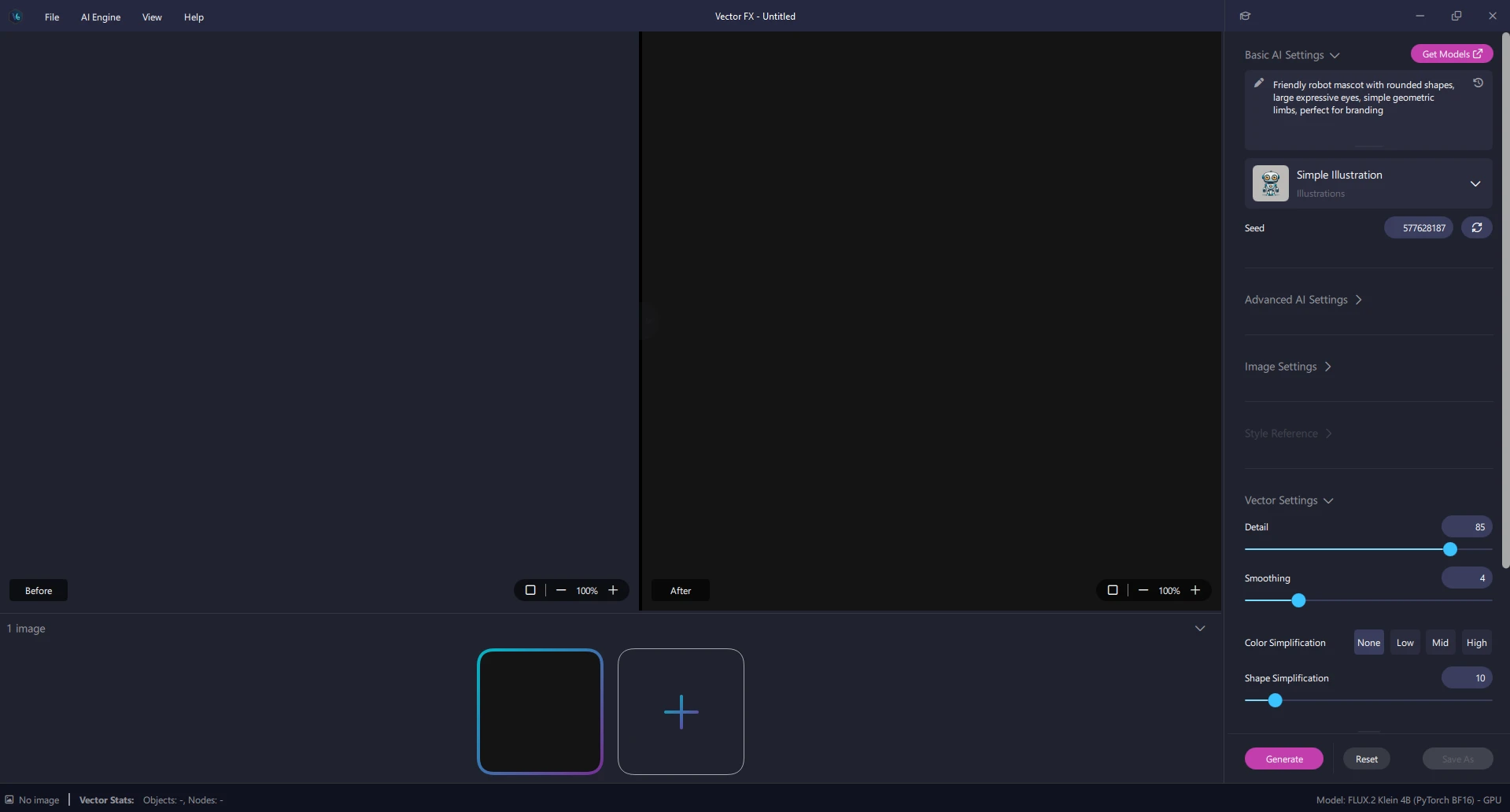 Vector FX UI: empty