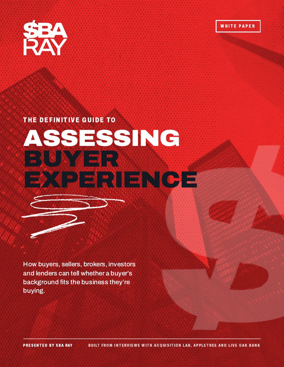 Cover of The Definitive Guide to Assessing Buyer Experience white paper by SBA Ray