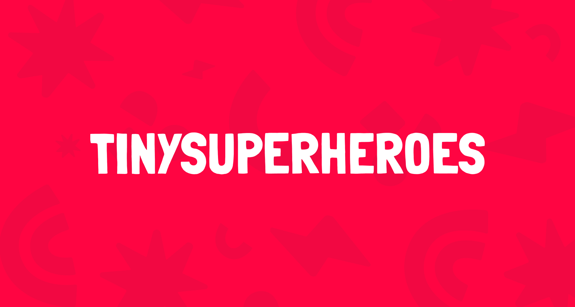 Tiny superheroes logo