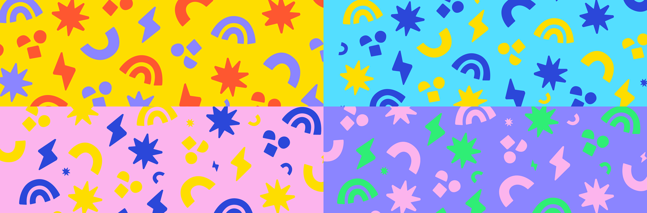 Tiny Superheroes colour patters