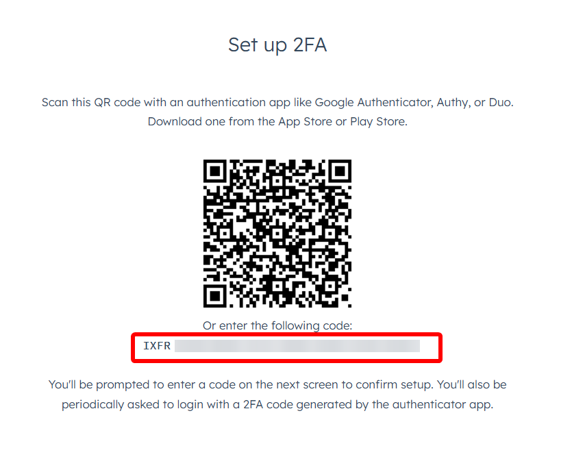 Set up 2FA in HubSpot