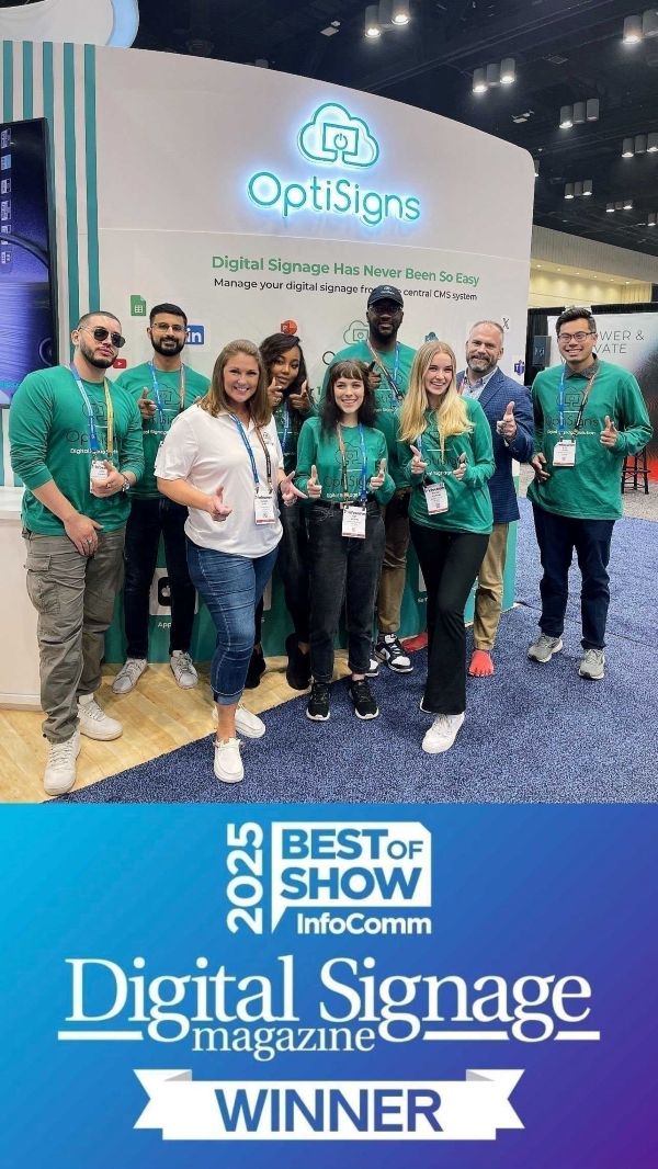 OptiSigns team at InfoComm