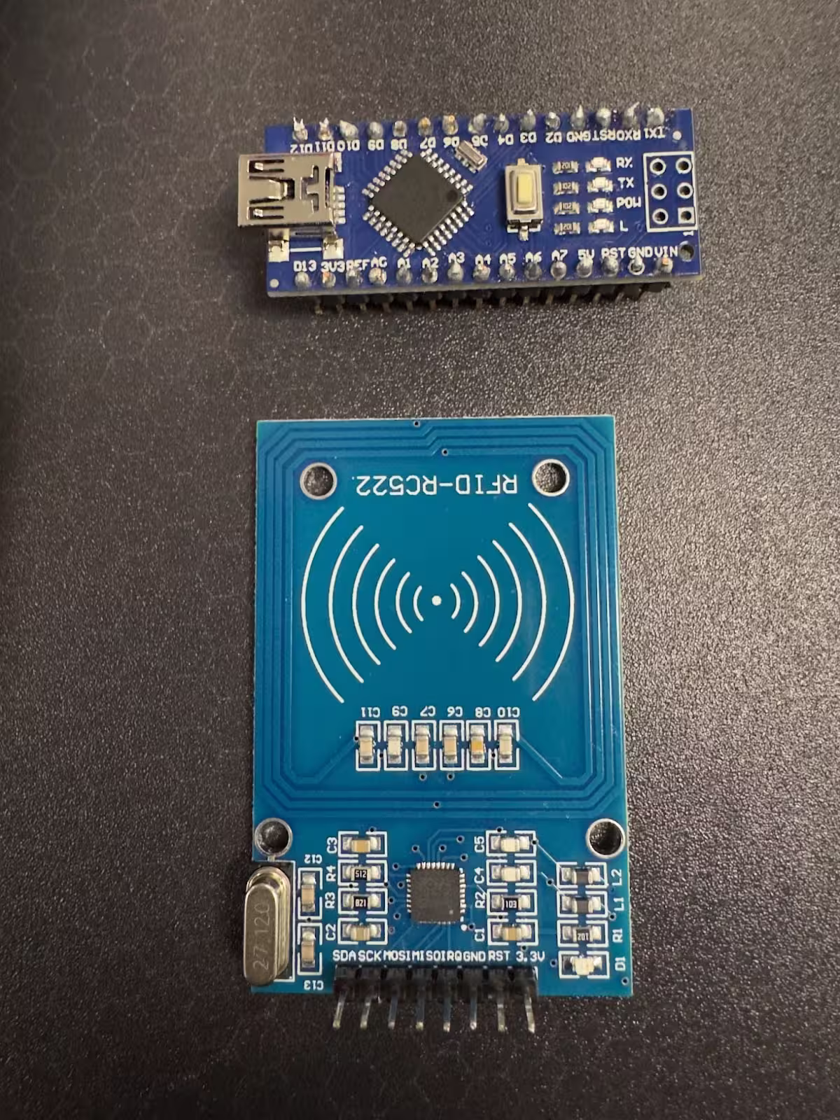 arduino board soldered together