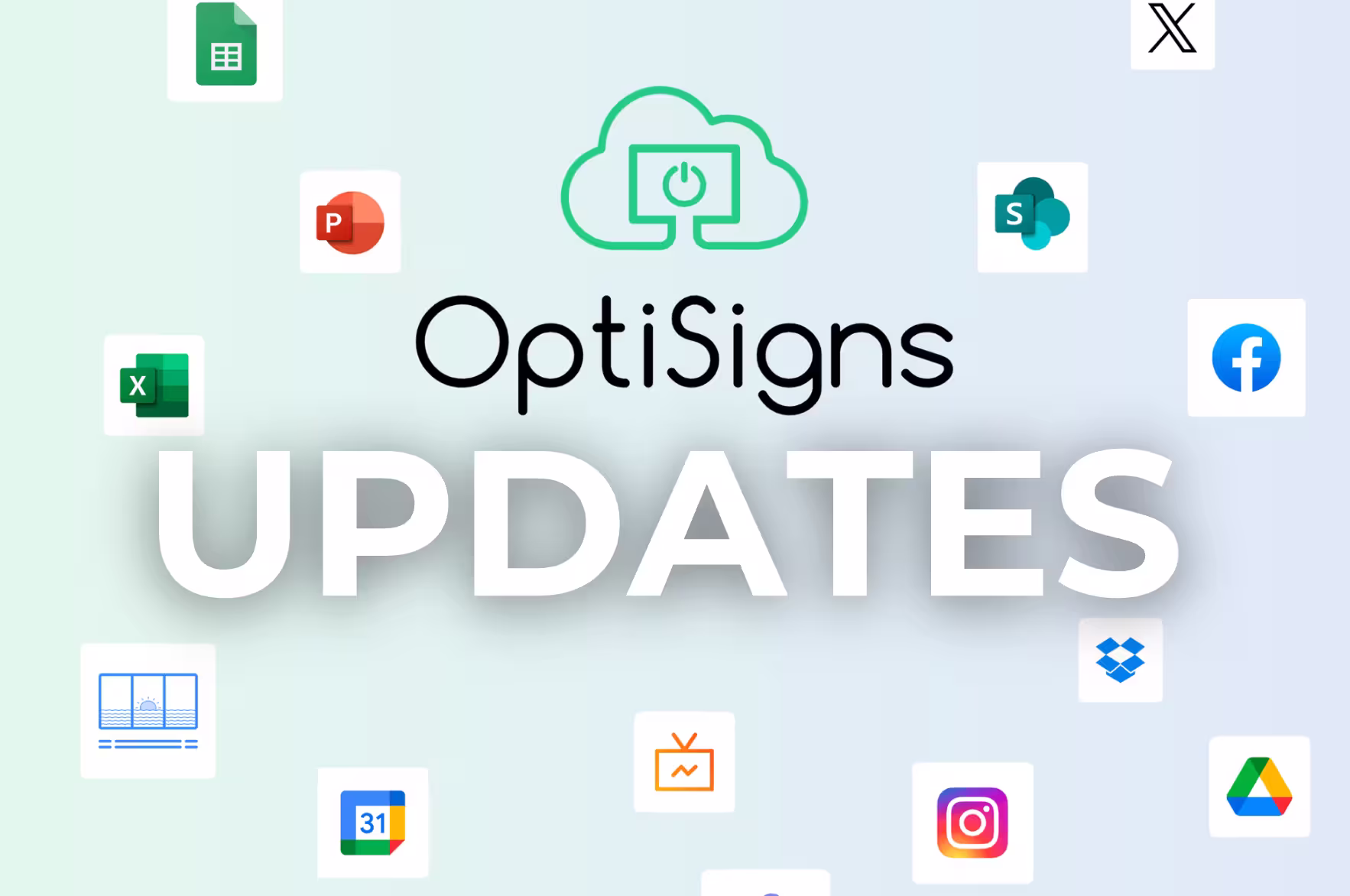 OptiSigns Updates blog banner