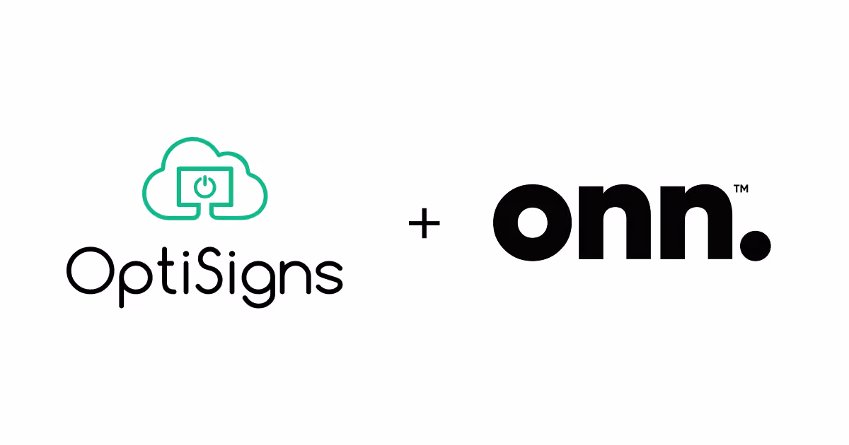 OptiSigns + Onn Streaming Device