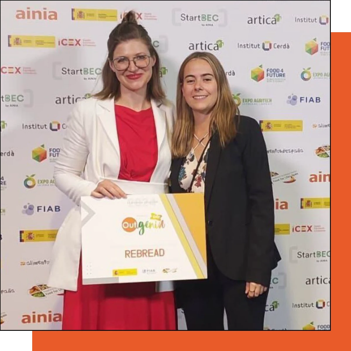 Rebread recibe el Premio Outgenia Startup 2024 de la FIAB.