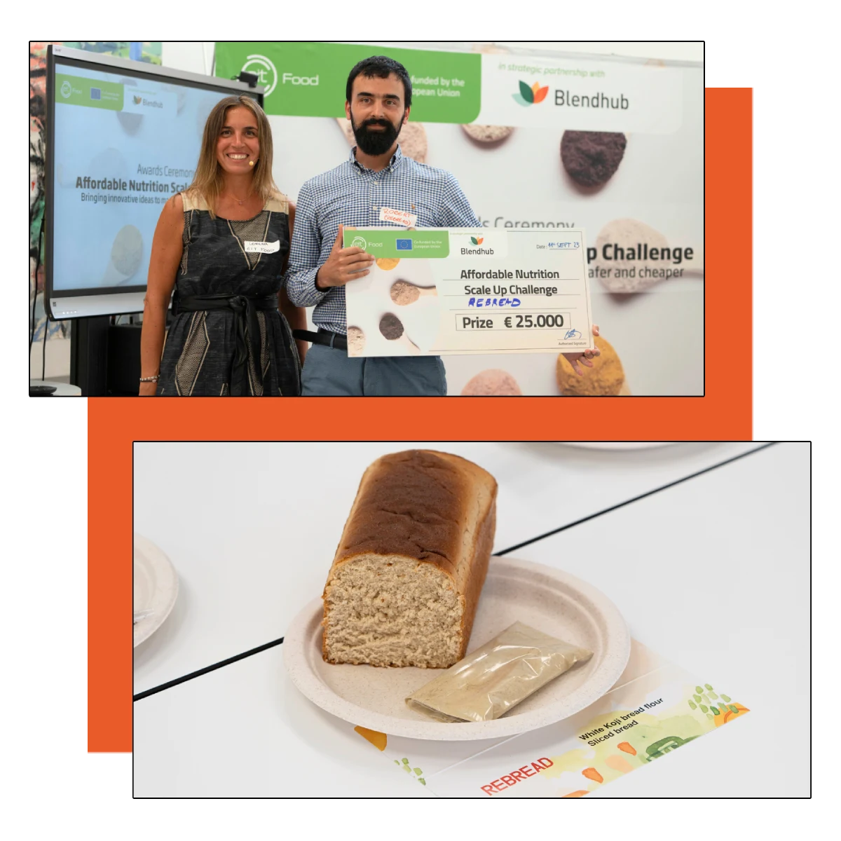 En Rebread, nos hemos desarrollado una mezcla de panificación lista para comercializar, sabrosa, circular y rica en proteínas y fibra.