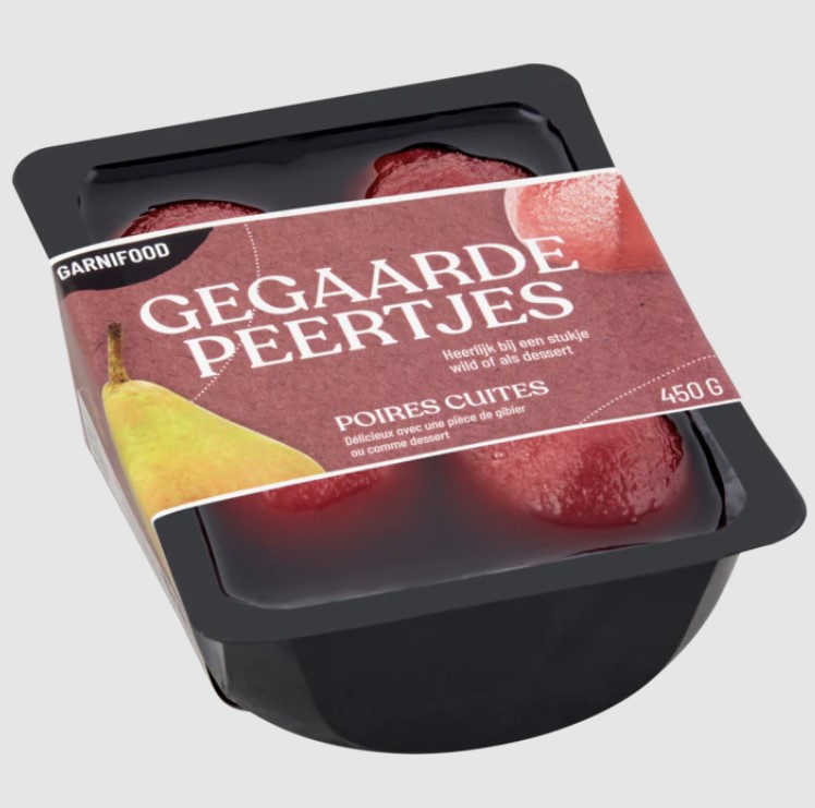 Peertjes in rode wijn