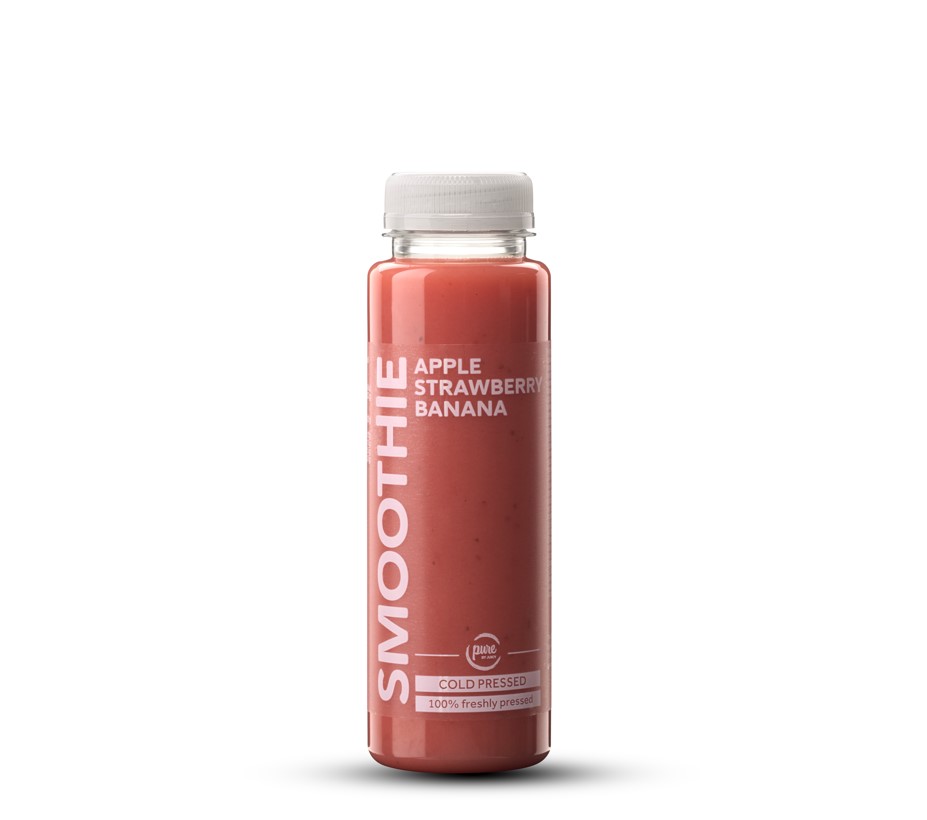 Smoothie Aardbei, Appel en Banaan 