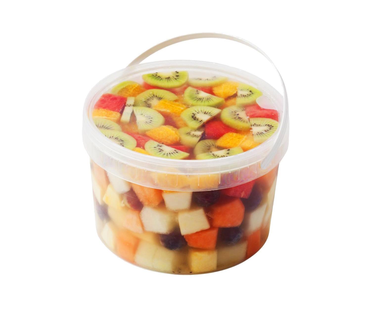 Seizoen fruitsalade op sap