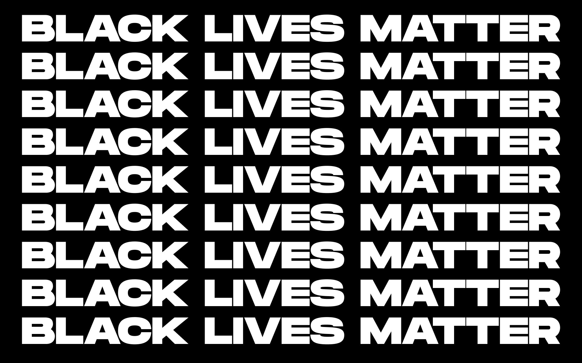 We Stand for Black Lives