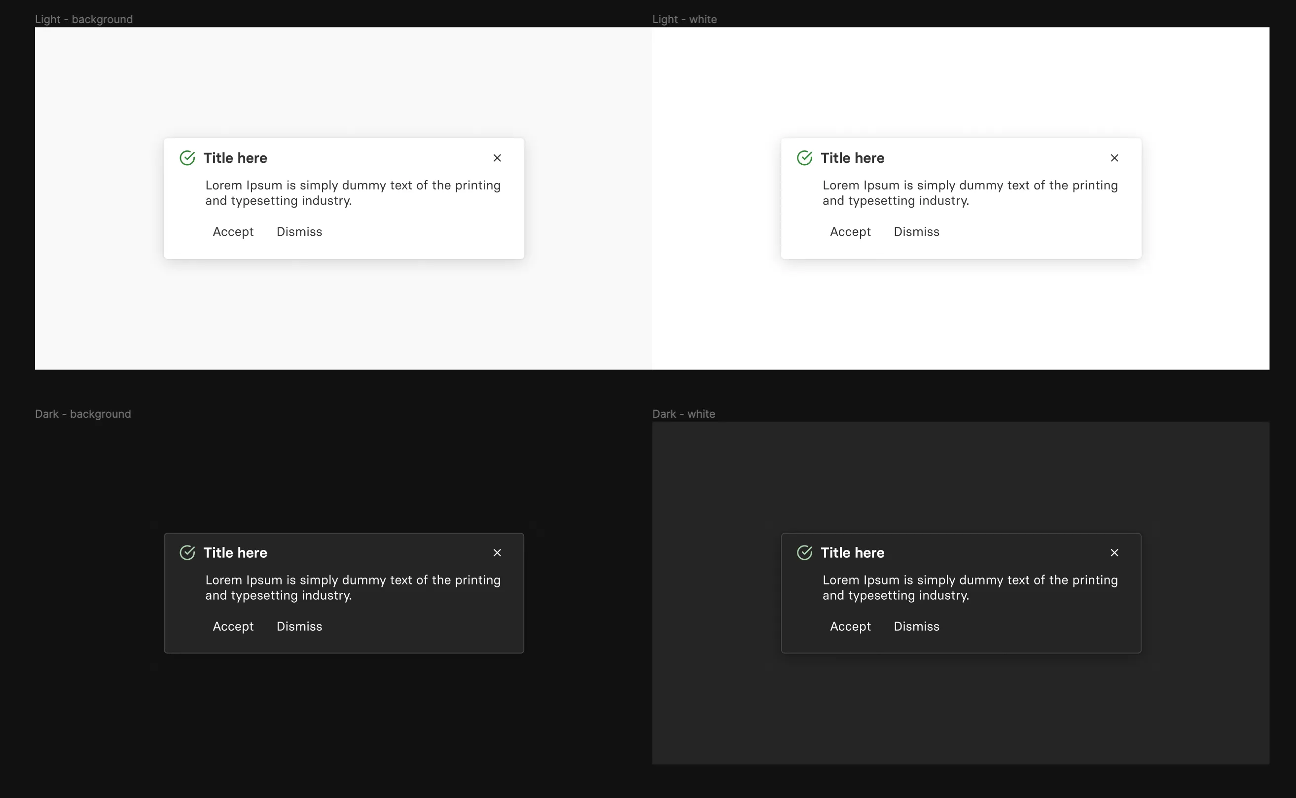 Notification components