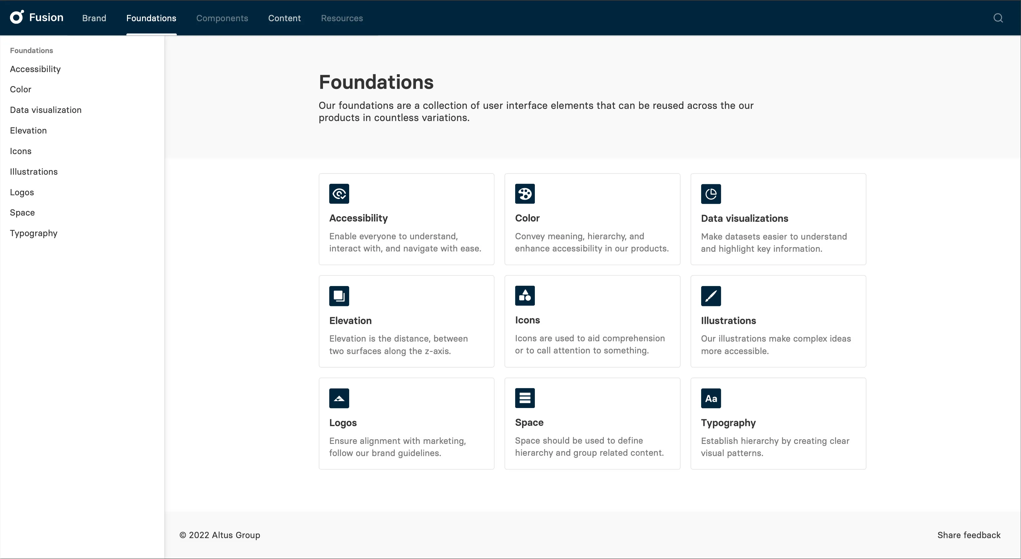 Fusion documentation site screenshot