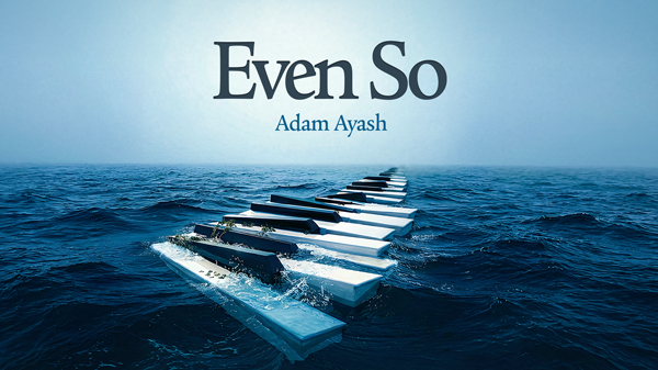 Video Wallpaper Piano Keys Floating in the Ocean Foggy Day Adam Ayash Even So Cover Art