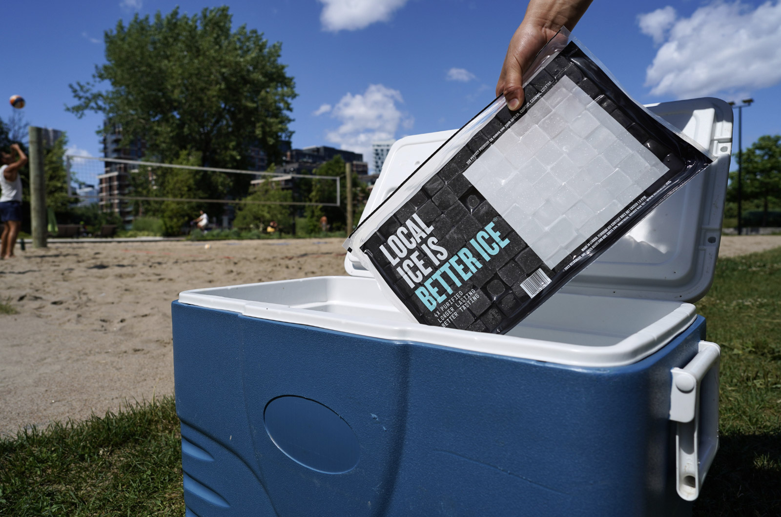 Packaged ice design for coolers