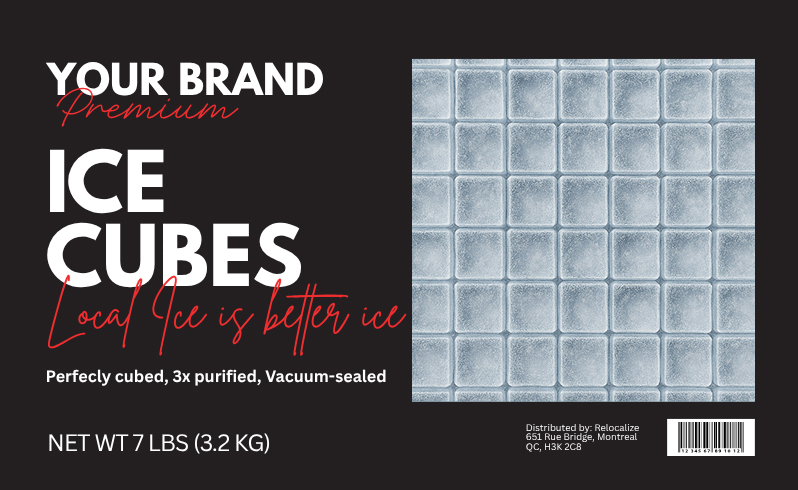 Private label package ice example