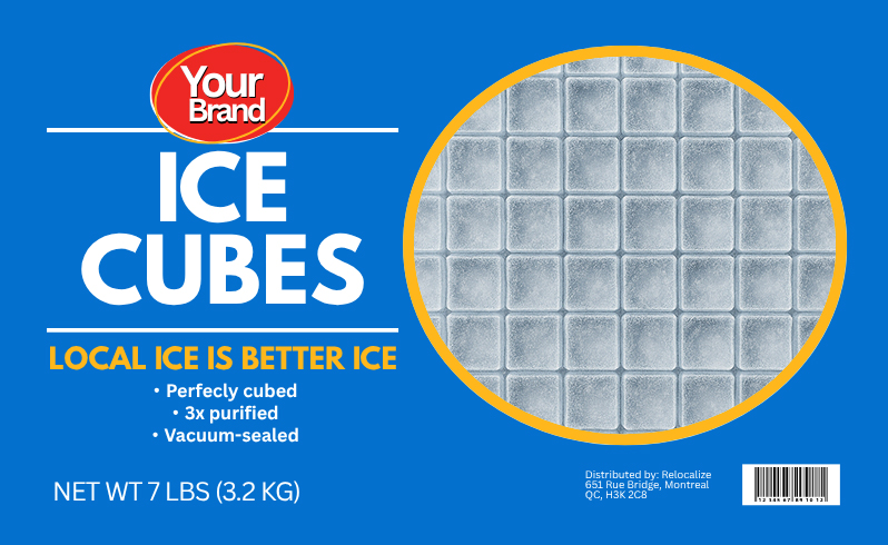 Private label package ice example