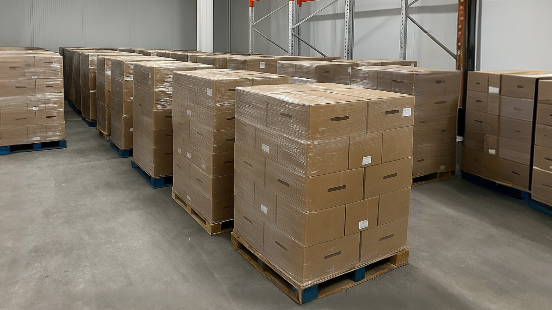 A conventional cold pack pellet with boxes and wrappings