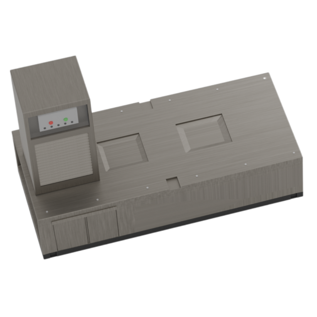 The ice extraction unit inside RELO microfactory