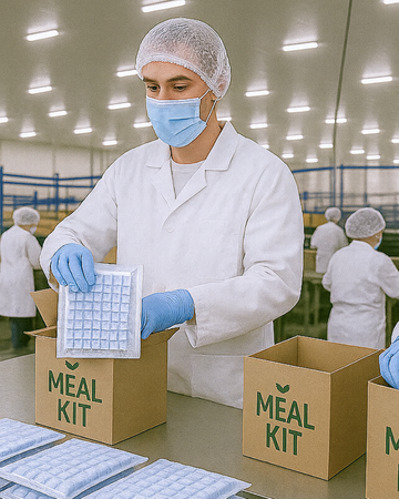 Cold packs used in perishable food fulfillment