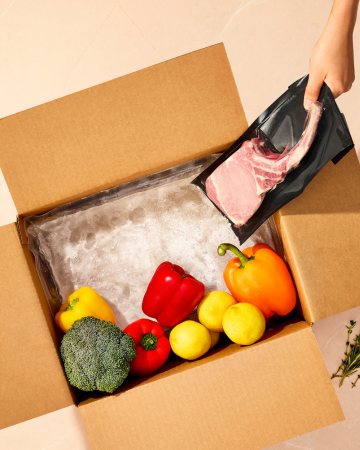 Cold packs used in perishable food fulfillment