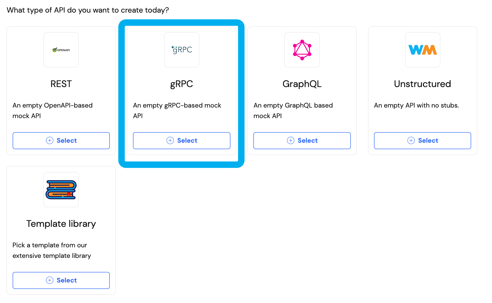 gRPC API template