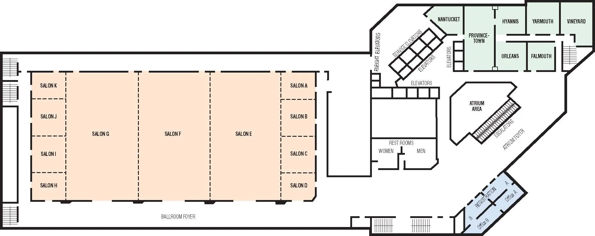 Boston Marriott Copley Place Hotel floor plan