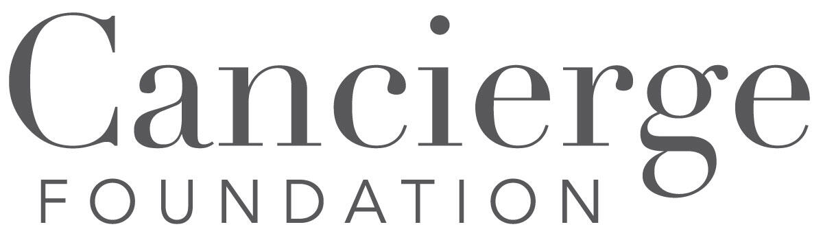 Text logo reading 'Cancierge Foundation'