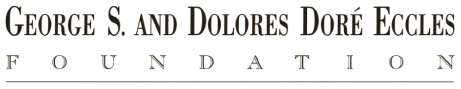 Logo text reading George S. and Dolores Doré Eccles Foundation 