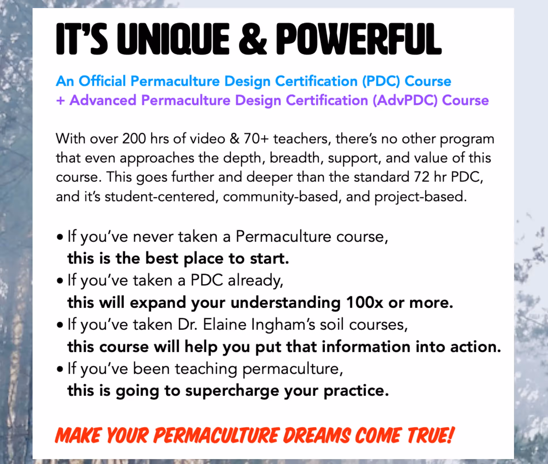 Best permaculture online courses