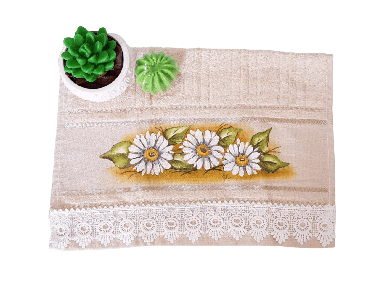 toalha de lavabo bege