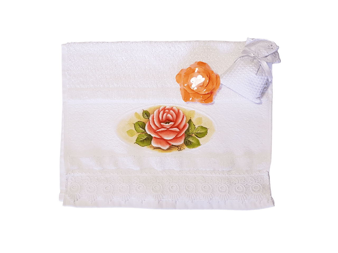 toalha de lavabo branca