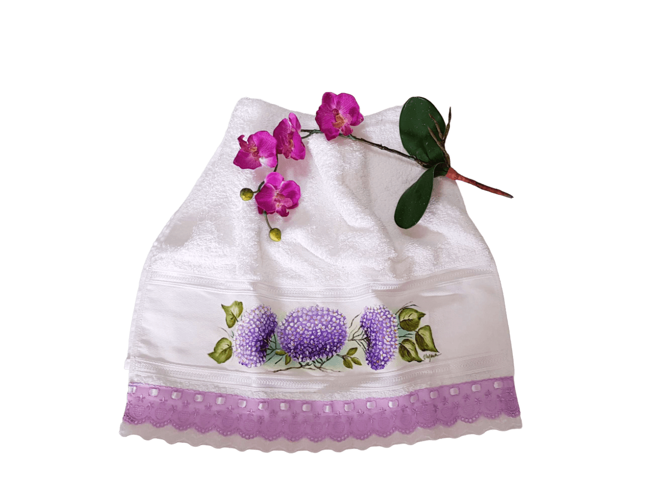 toalha de rosto branca