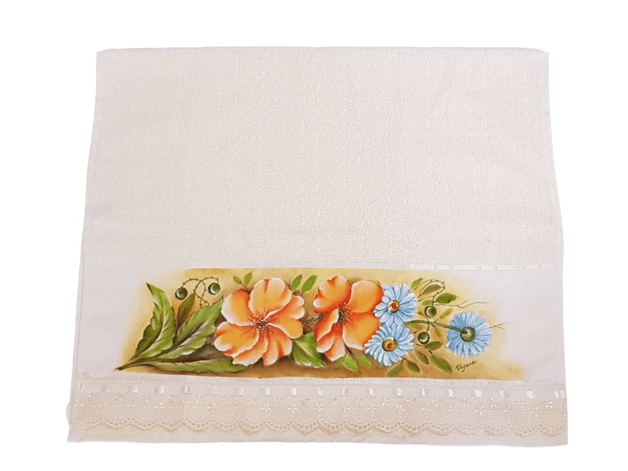 toalha de rosto amarelo claro