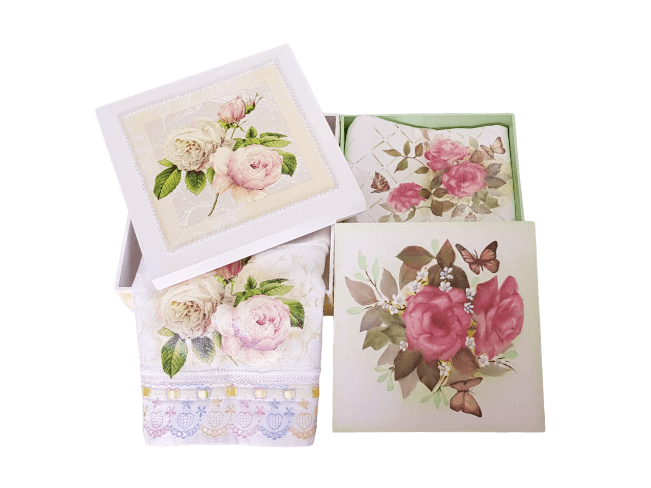 Artigo em MDF caixa floral