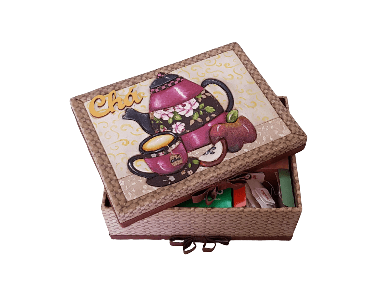 Artigo em MDF caixa de chas