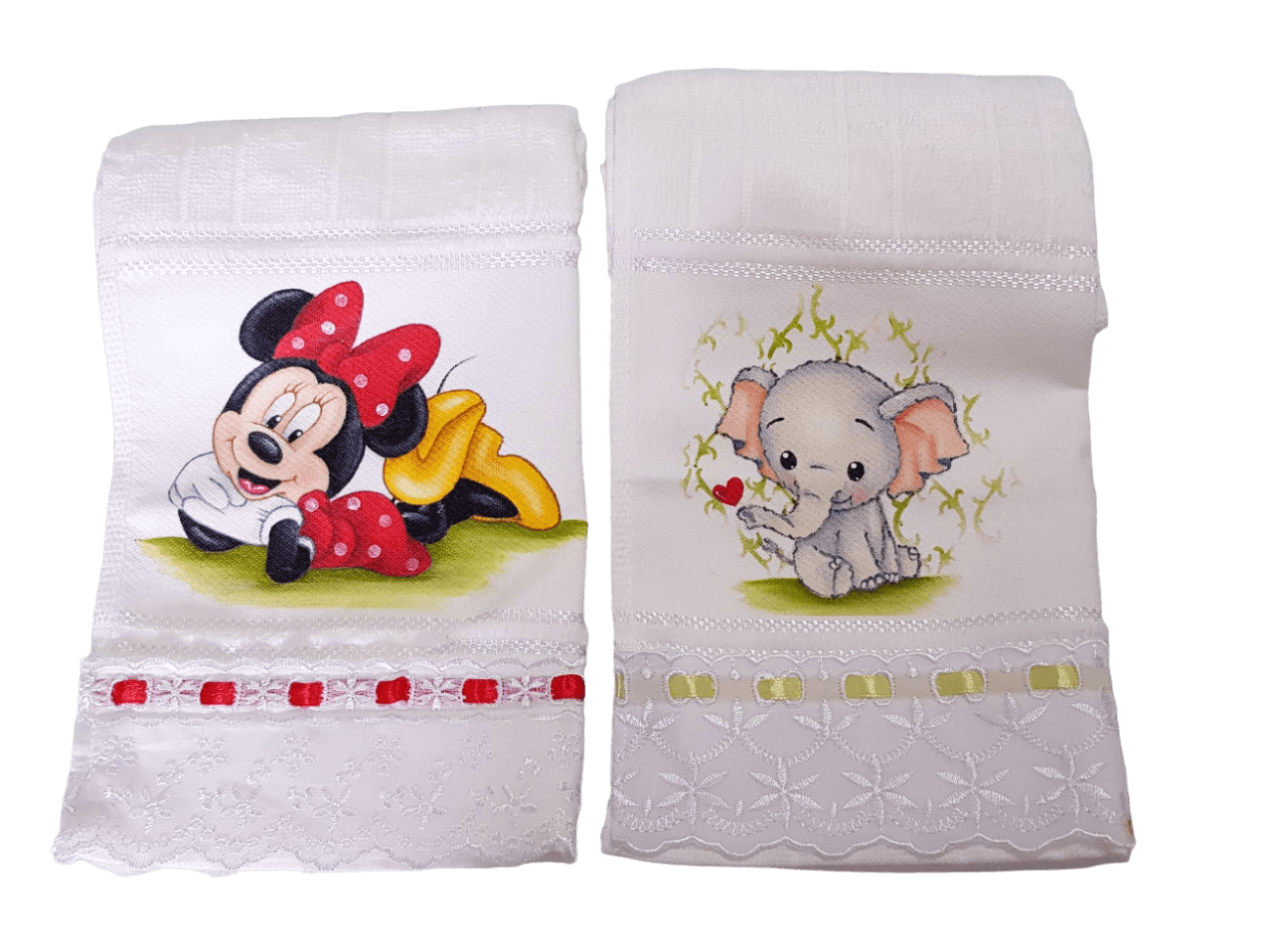 Linha infantil desenho kit miney e elefantinho