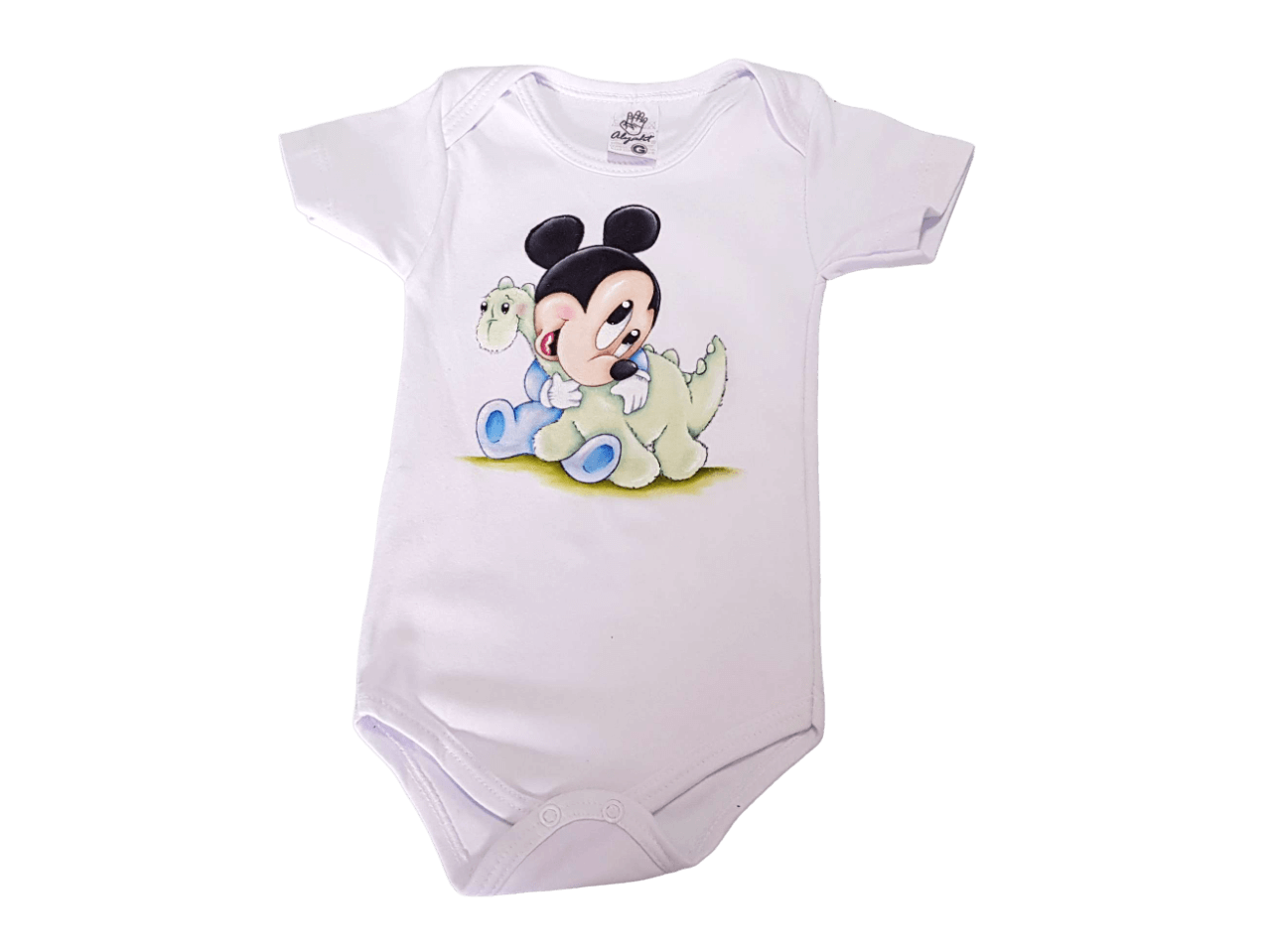 Linha infantil desenho mickey e dinossauro