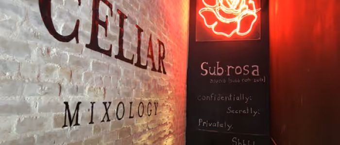 Entrance of Cellar Mixology Bar