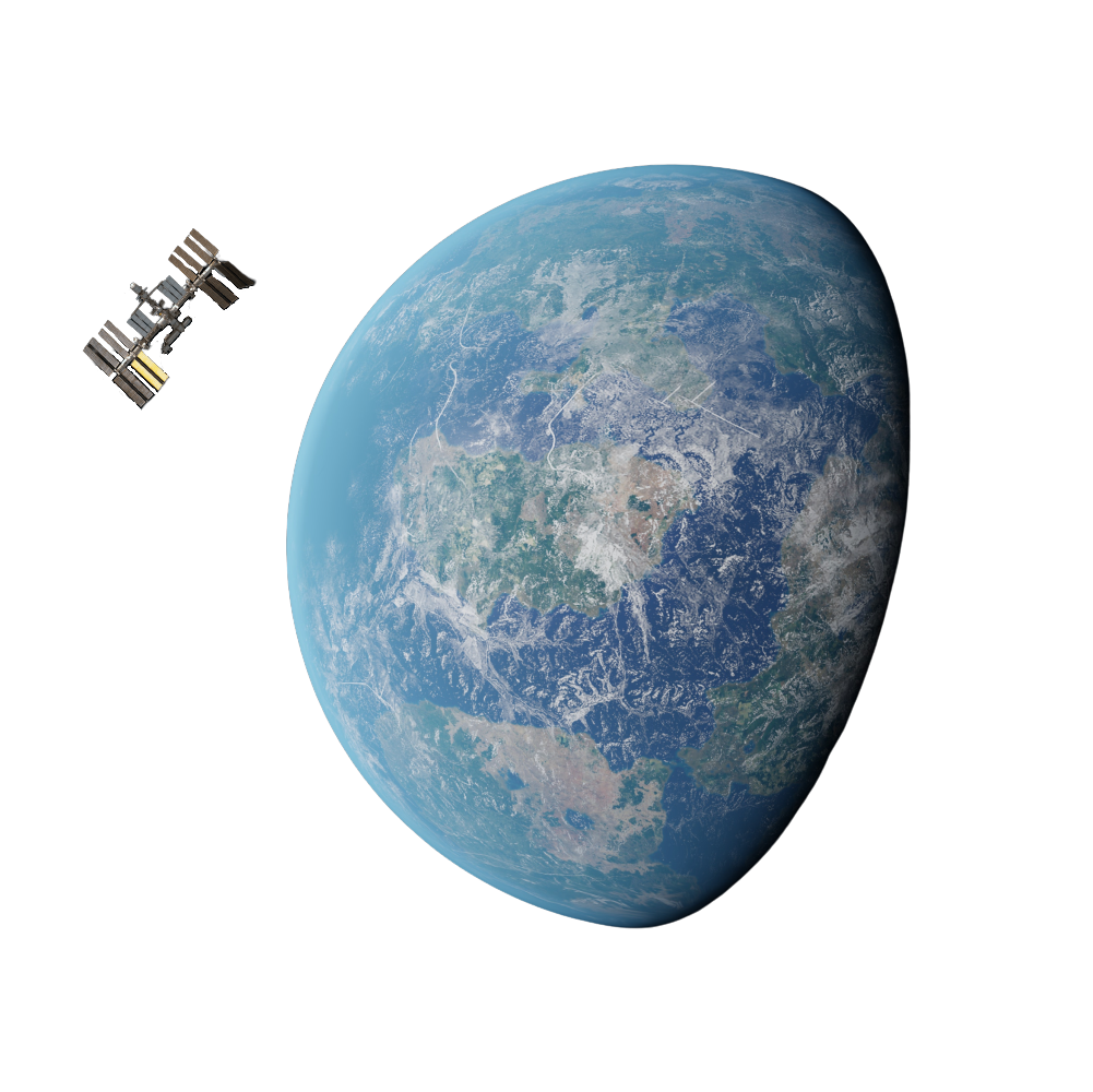 A view of the earth from space with a satellite