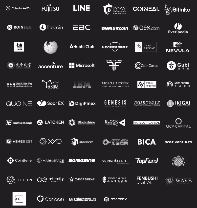 TEAMZの過去の参加者のロゴが大きく表示されている。