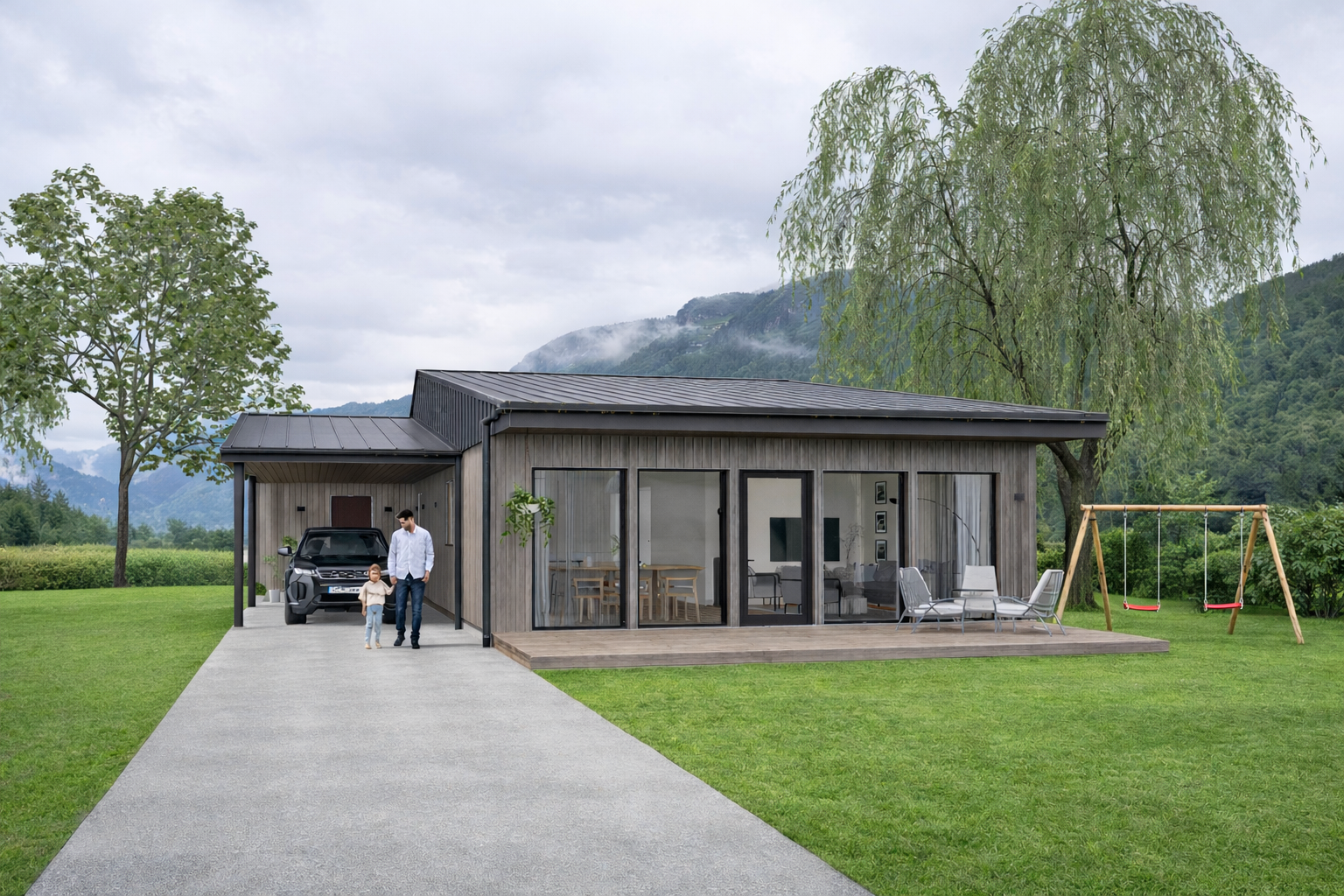 Enebolig på ett plan fra kr. 5 mill