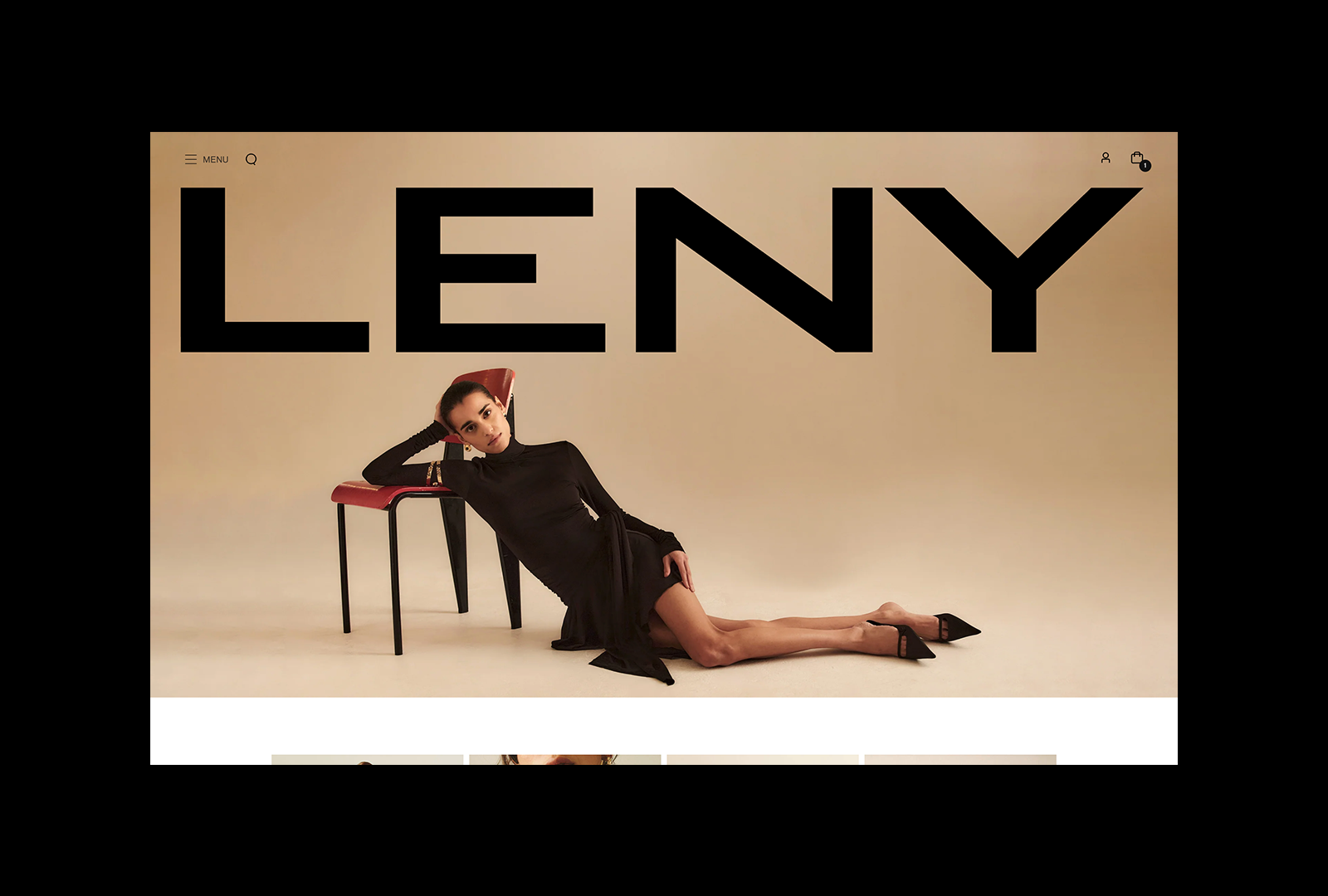 LENY homepage on desktop with the campaign hero