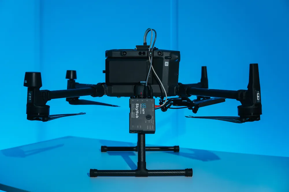 SkyHub onboard computer integrating GPR on DJI M300. Low-AGL True Terrain Following survey