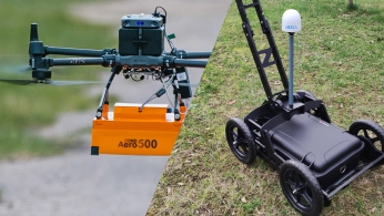 A drone with sensor