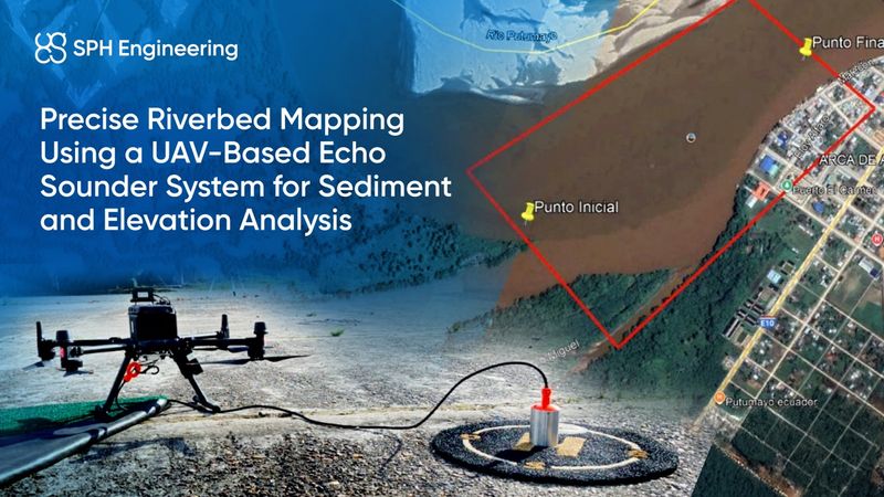 UAV Echo Sounder for Drone Bathymetry & Dredging | SPH Engineering