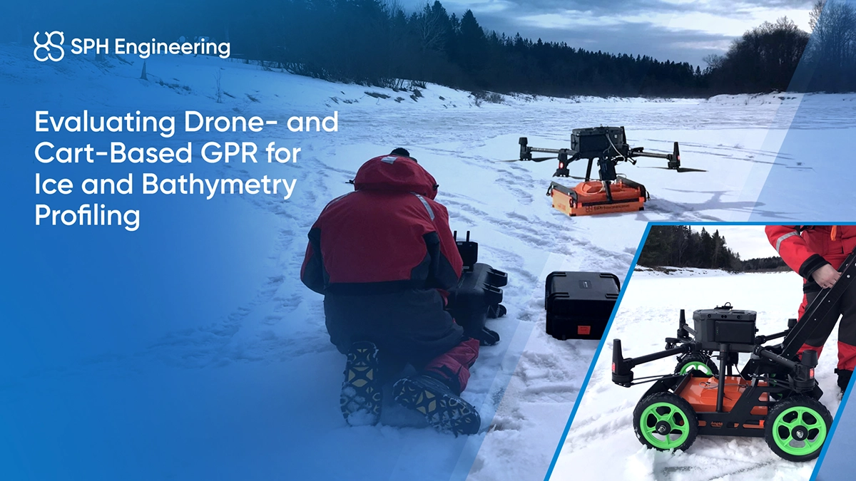 Evaluating Drone- and Cart-Based GPR for Ice and Bathymetry Profiling